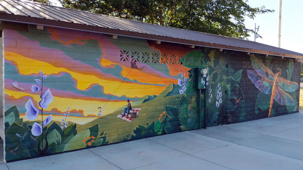 Dragons over Clearlake Mural - Clearlake, CA
