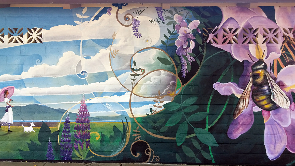 Wistful Mural - Clearlake, CA