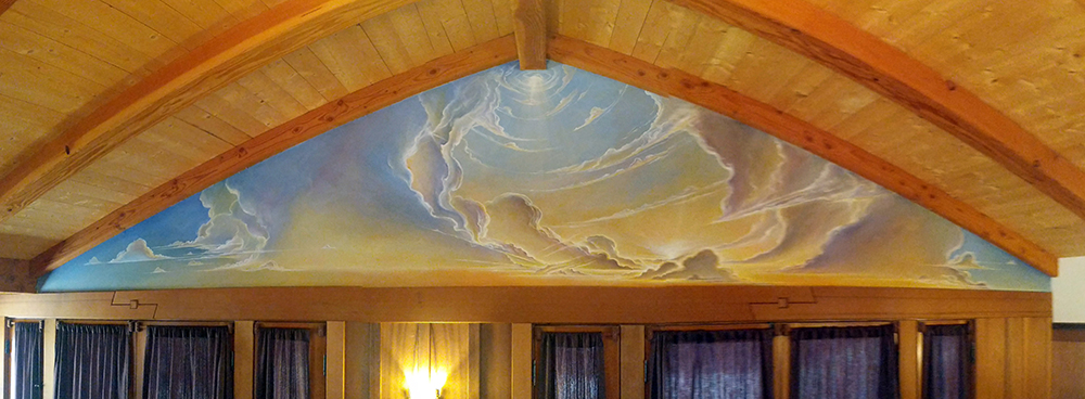 Sunrise Sunset Mural - Private Residence, Ojai, CA