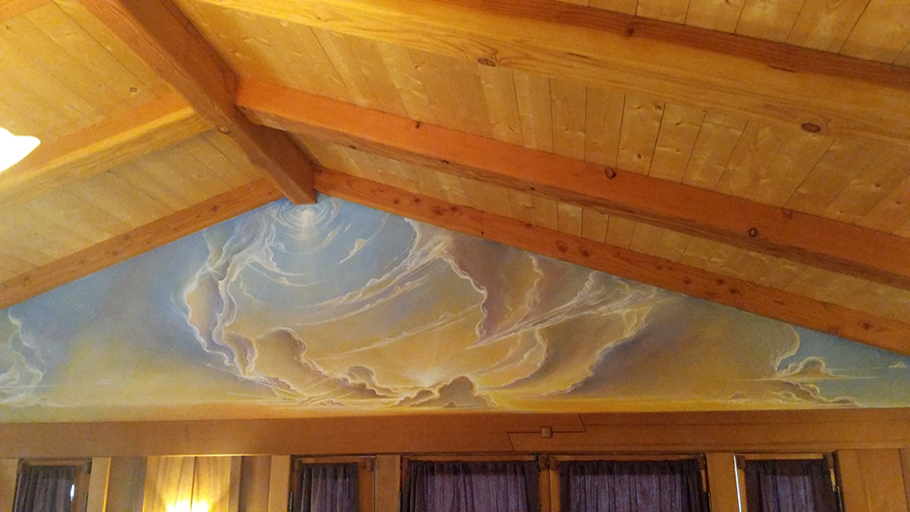 Sunrise Sunset Mural - Private Residence, Ojai, CA