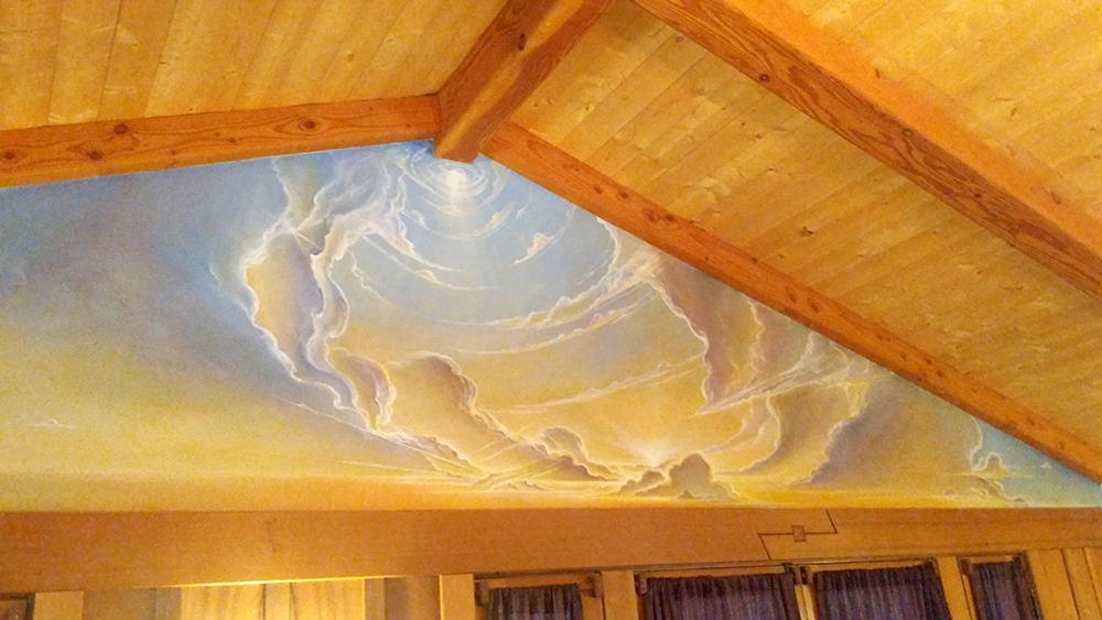 Sunrise Sunset Mural - Private Residence, Ojai, CA