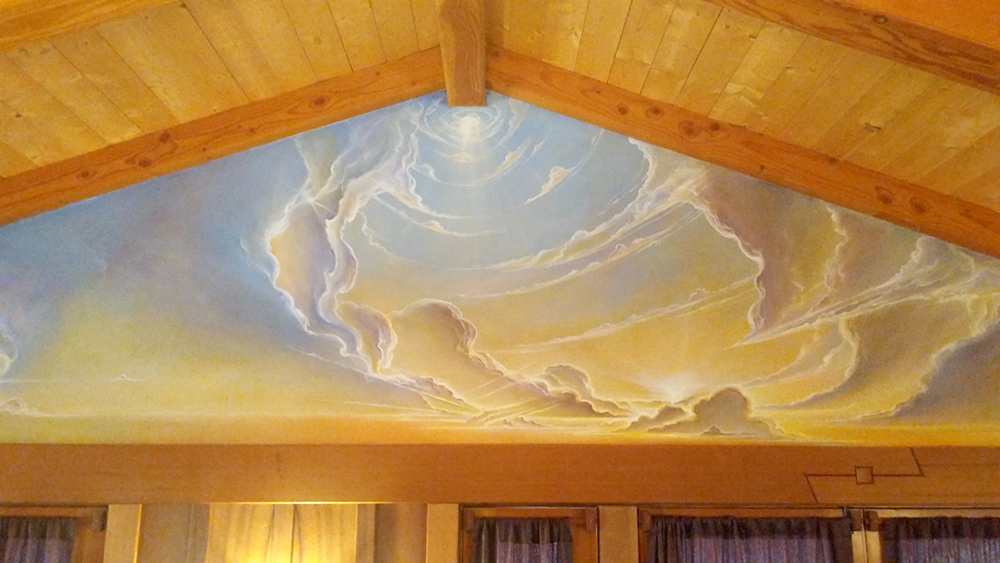 Sunrise Sunset Mural - Private Residence, Ojai, CA